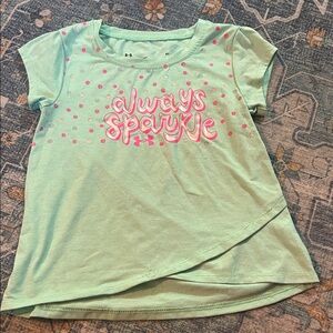 Under Armour Kids' Light Green 'Always Sparkle' Tee